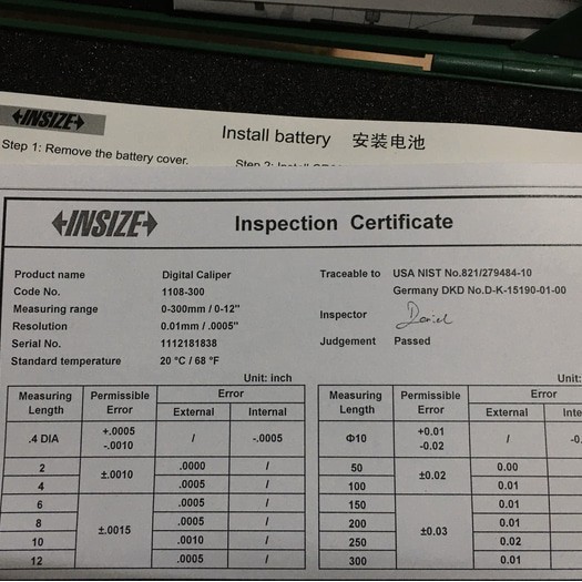 

Sigmat Jangka Sorong Digital Insize 12 300Mm Vernier Caliper 1108-300