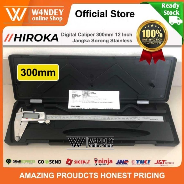 

Hiroka 30 Jangka Sorong 300Mm 12 Inch Digital Caliper Stainless Sigmat