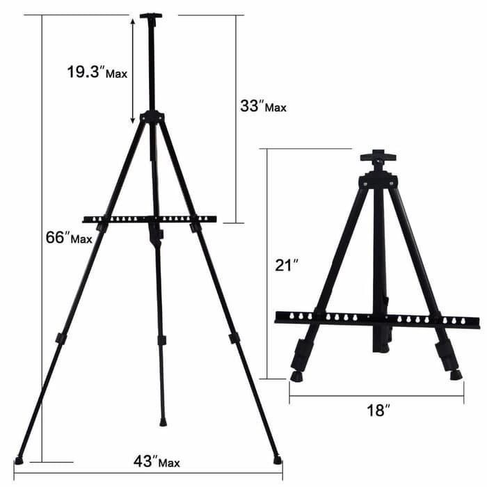 

Terlaris00- Stand Lukis Standar Holder Papan Kanvas Lukisan Easel K01