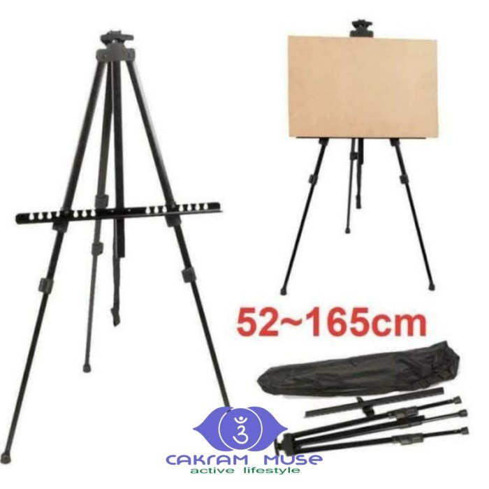 

Easel Tripod Kanvas Lukisan / Foto K01