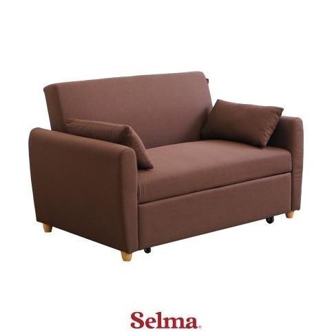 Selma Laguna Sofa Bed Fabric - Cokelat