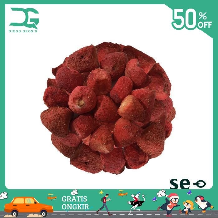 

(GRADE B) STOBERI KERING / FREEZE DRIED STRAWBERRY FRUIT PRODUK TERBAIK