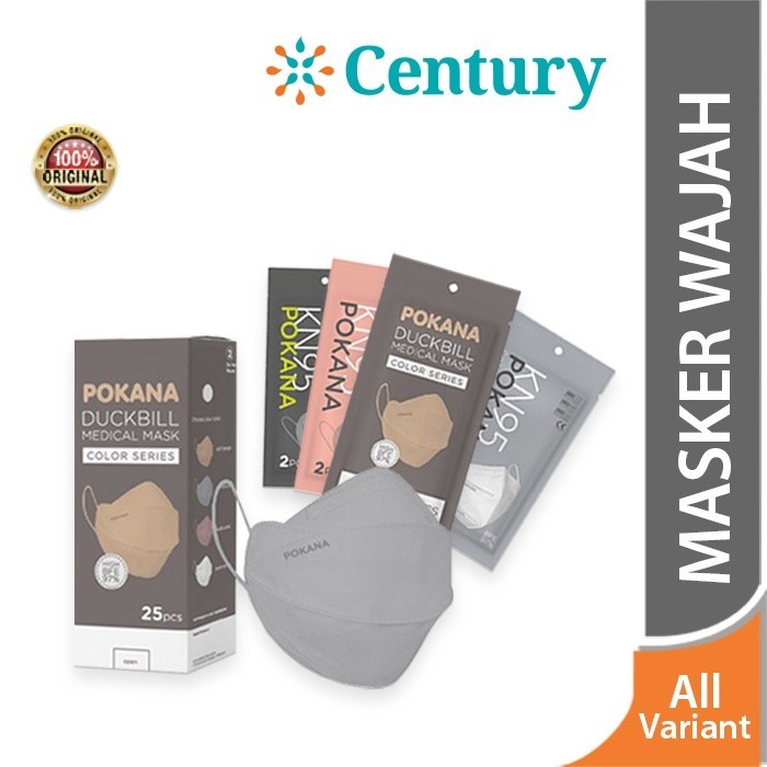 Pokana Duckbill 4ply Earloop Medical Face Mask Adult isi 2  / Masker Wajah / Masker Kesehatan