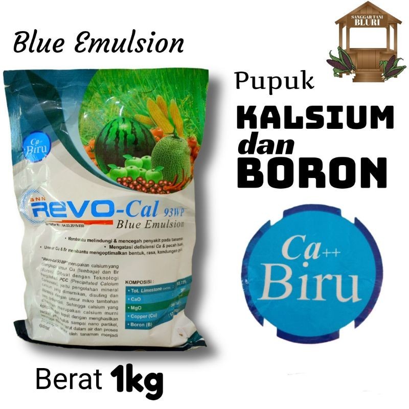 PUPUK CALSIUM Plus BORON dan TEMBAGA REVO-CAL 93WP BLUE EMULSION