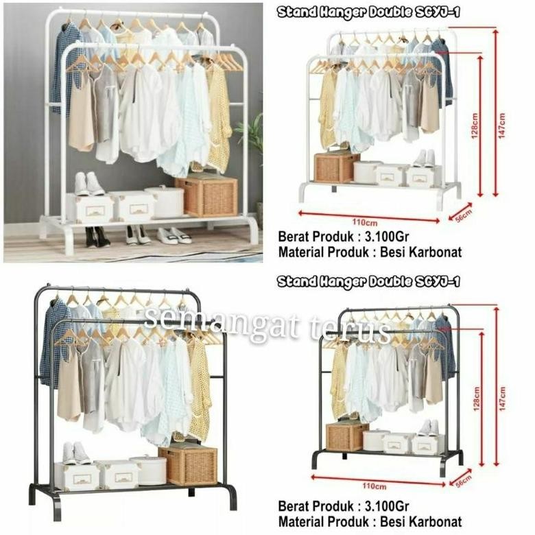 Rak Gantungan Baju Stand Hanger & Rak Sepatu Penyimpan Jak Dan Topi Sepatu & Tas/Lemari Sepatu Sanda