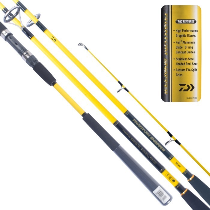 Ready Joran Spinning Daiwa Phantom Snapper PTS Ukuran 702 802 902 1002 MH-SD