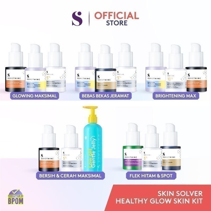 SOMETHINC [3 PCS] SKIN SOLVER Healthy Glow Skin Kit - free box