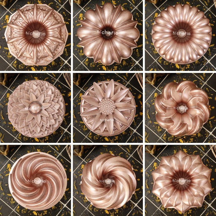 Chefio Loyang Sultan Granite Rose Gold / Nordic Style Cake