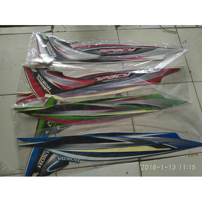 Spacy 2010 Motor Honda Stiker / Lis / Striping / Stripping