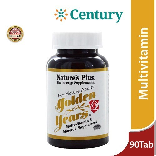Natures Plus Golden Years 90 Tablet / Multivitamin Usia Lanjut / Daya Tahan Tubuh / Vitamin Lansia