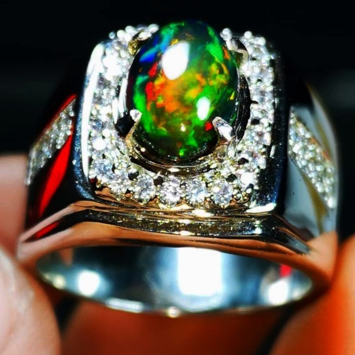 Ready cincin batu natural kalimaya banten super kembang jarong