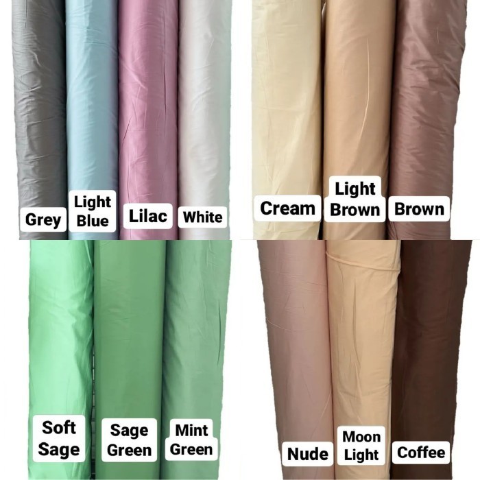 Sprei Katun Jepang Polos Uk.90X200 Sd 120X200