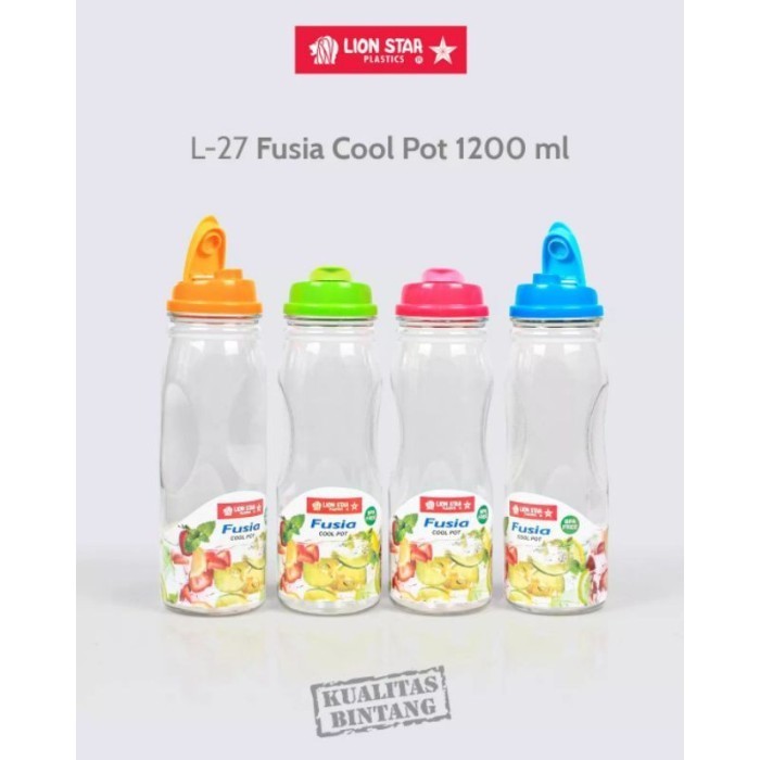 L-27 Fusia Cool Pot 1.2 Litre Botol Minum Lion Star