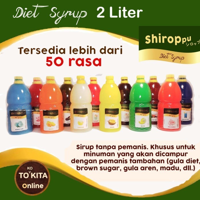 

Syrup Diet Shiroppu 2 Liter l Sirup Tanpa Pemanis I Kwalitas Premium