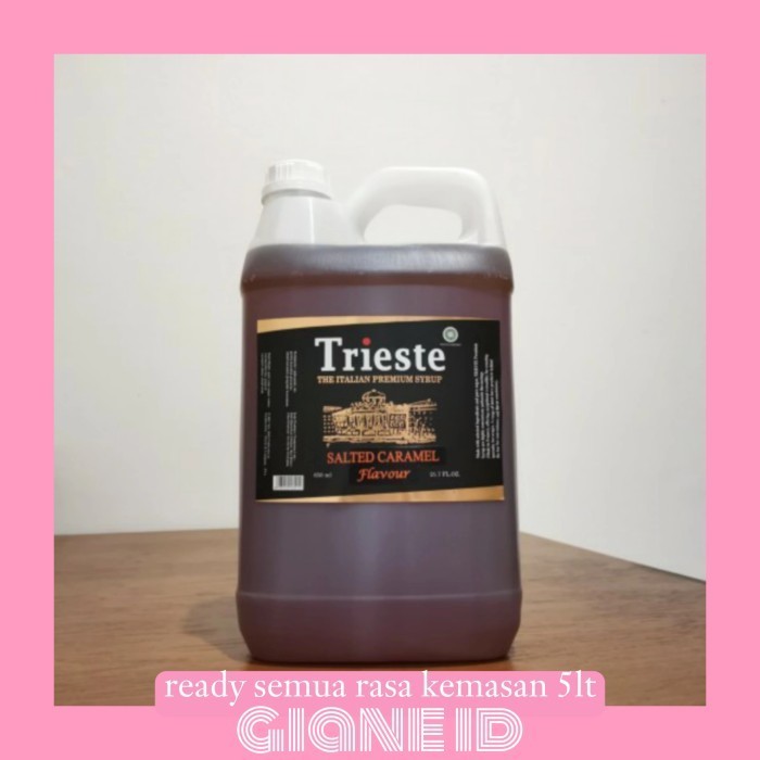 

trieste syrup kemasan 5 lt jerigen all variant taste