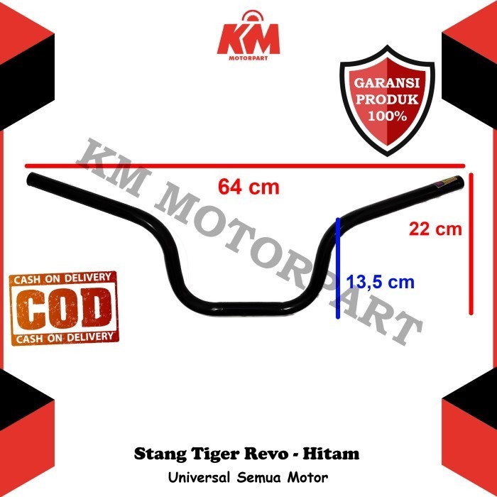Stang Stir Setang Tiger Revo Variasi Racing Universal Panjang 64Cm