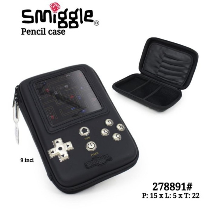

SMIGGLE TEMPAT PENSIL GAMEBOY BLACK GOLD ASTRONAUT ASTRONOT SPACESHIP