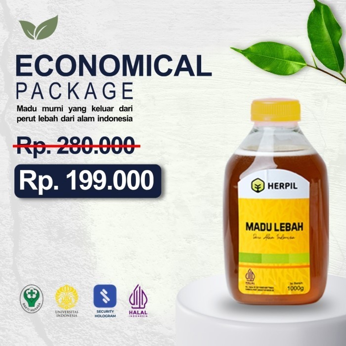 

Ready ECONOMICAL PACKAGE [MADU LEBAH HERPIL] Madu Asli Multiflora 100% Murni