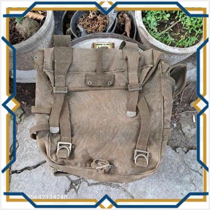 [MBO] TAS KANVAS ARMY 1945 TAS RANSEL KANVAS RANSEL MILITER RANSEL MILITARY RANSEL ARMY RANSEL JADUL