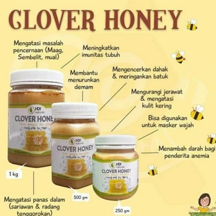

promo madu murni asli madu cloverr hdi isi 1000grm 1kg exp.03/2026 ORI newzealaand