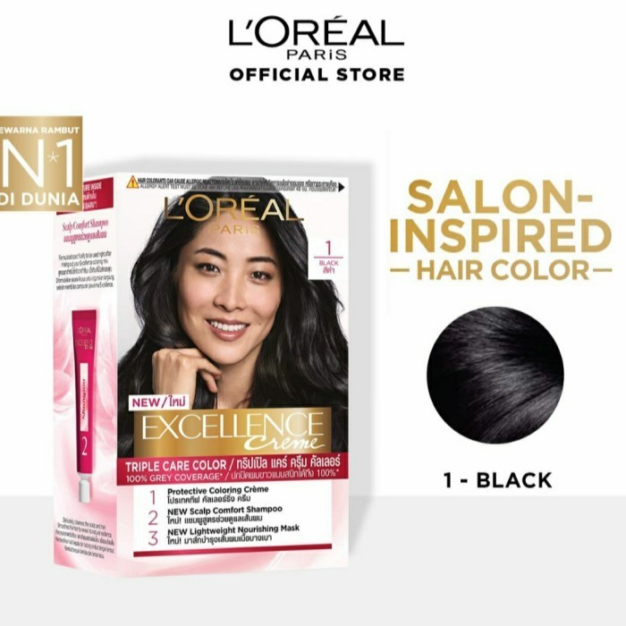 SEMIR RAMBUT LOREAL PARIS NATURAL BLACK