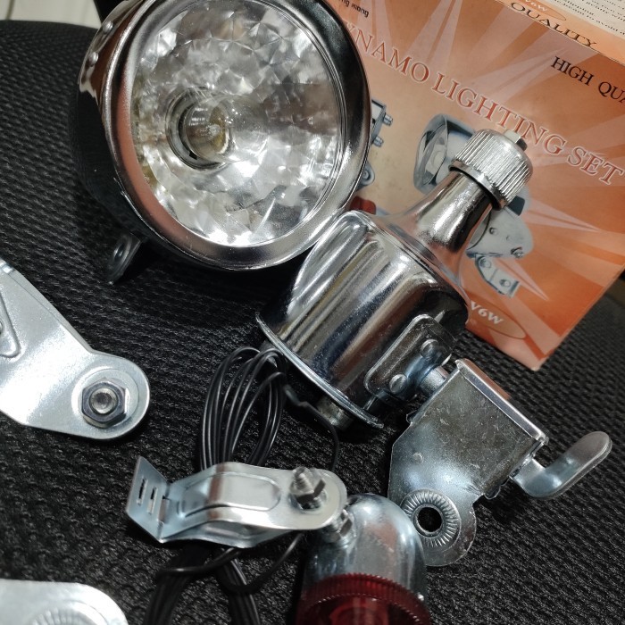 Lampu Dinamo Sepeda Ontel Atau Dynamo Lighting Set