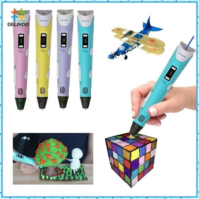 

3d Pen Pulpen 3 Dimensi Stereoscopic Printing Pen Portale Mainan