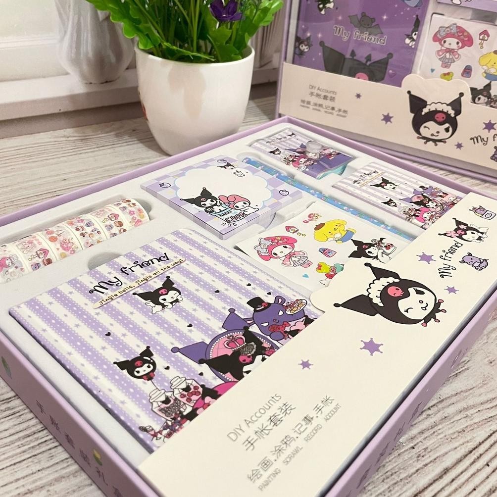 

rt-4 Paket Jurnal Alat Tulis 7 in 1 - PASTEL BLUE PINK - hampers hadiah sovenir gift set diary diari journal isi set alat tulis buku memo notes notepad solatip label pen stiker lucu unik alat tulis hadiah sovenir kado kerja sekolah kantor Berkualitas