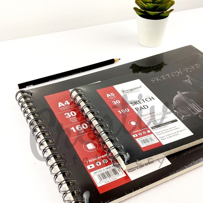 

Giorgione Sketch Book Buku Sketsa A5 A4 180 GSM 30 Sheet G-SK30