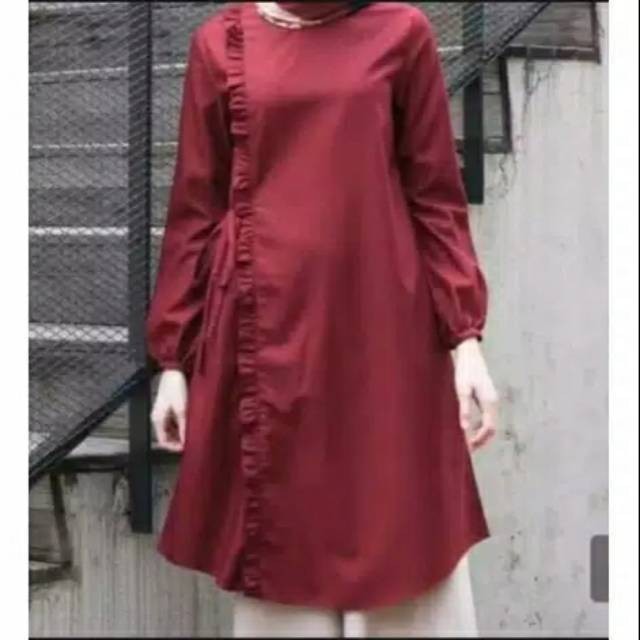 Bj Atasan Wanits Model Terbaru 2024 Tumik Perempuan Tunik Tonik Thunik Cewek Cantik Casual Midi Tuno