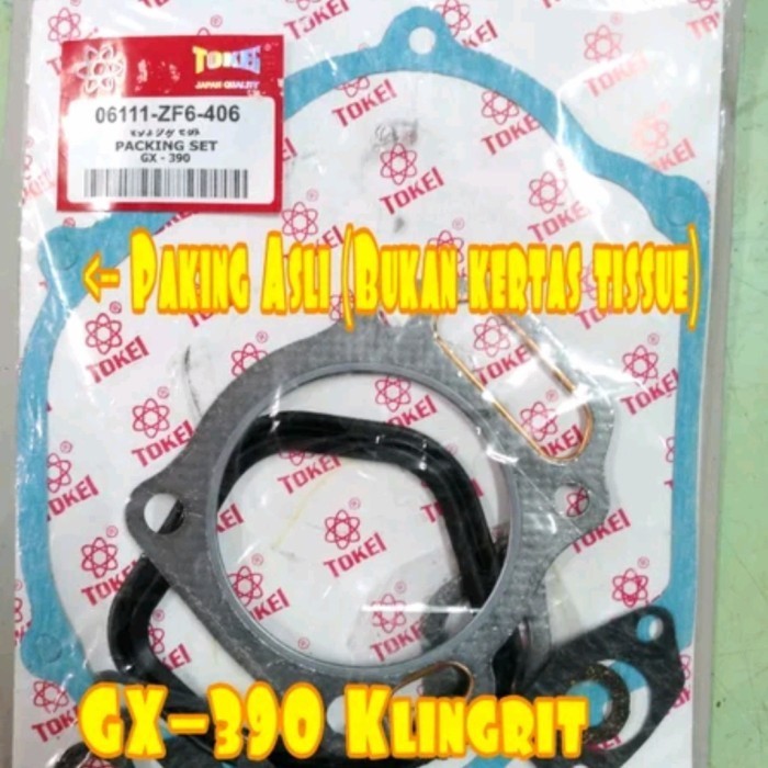 Produk Terbaik] GX-390 Paking - Gasket Cylinder Set Honda GX390 GX 390 - 13.5HP Tokei