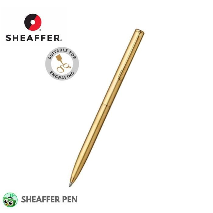 

Sheaffer Agio Brushed Gold Finish Featuring 22K Gold Plate BP Import