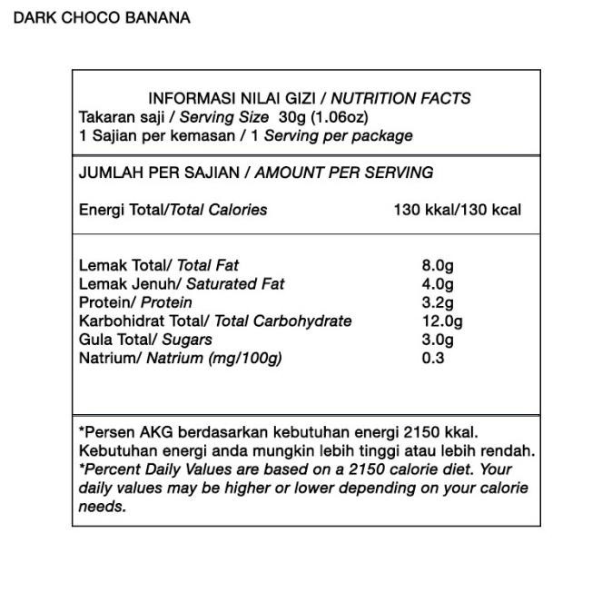 

Grande Granola Dark Chocolate Banana Nut 1 KG LN