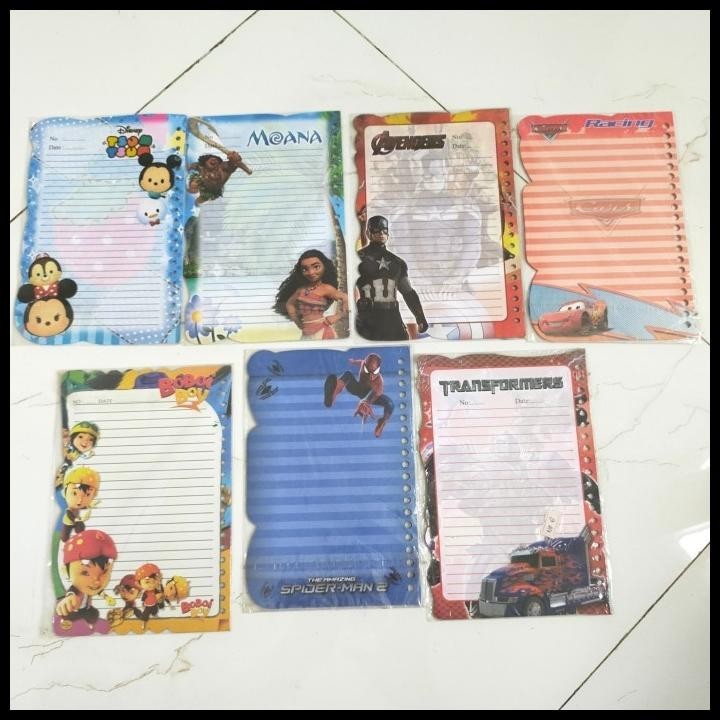 

TERBARU KERTAS LOOSE LEAF A5 FANCY RING 20 (B-M) !!!