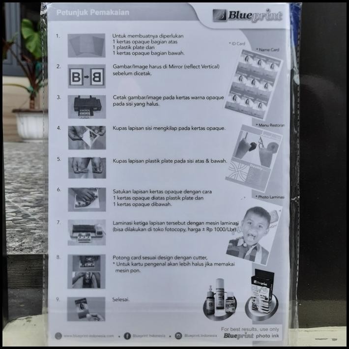 

DISKON PVC ID CARD BLUE PRINT ISI 5 LEMBAR FREE BUBBLE WRAP