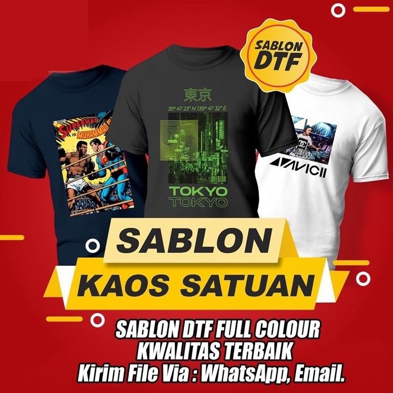 Terlaris Kaos Custom Kata Kata Gambar Foto Sablon Premium