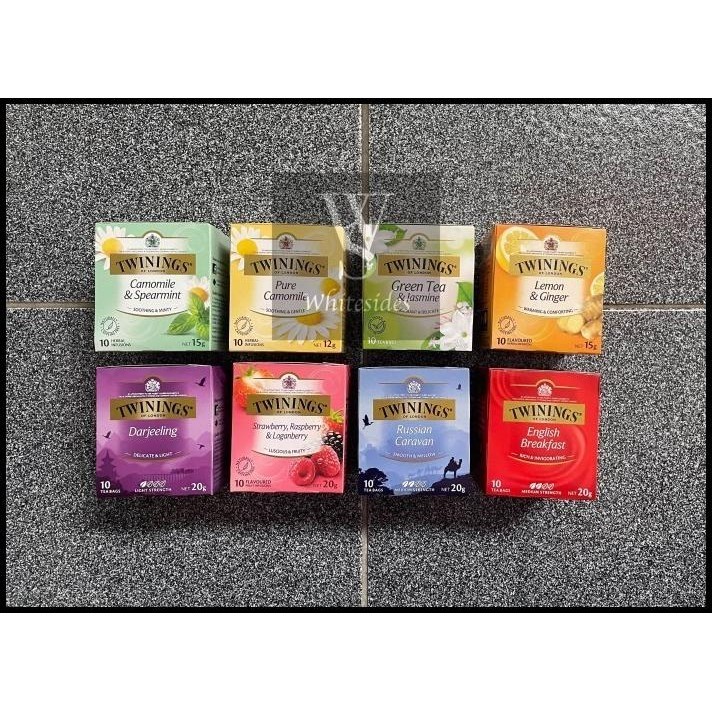

HOT DEAL ENGLISH BREAKFAST - TWININGS EXTRA STRONG EARL GREY CHAI 10 TEA BAGS !