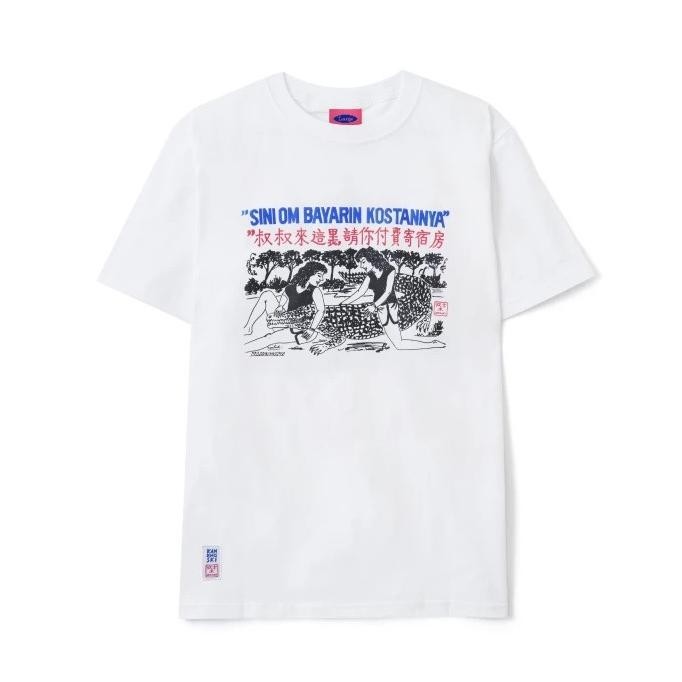 Terlaris Kaos Kamengski X Seni Kanji Buaya Short T-Shirt Pria Wanita