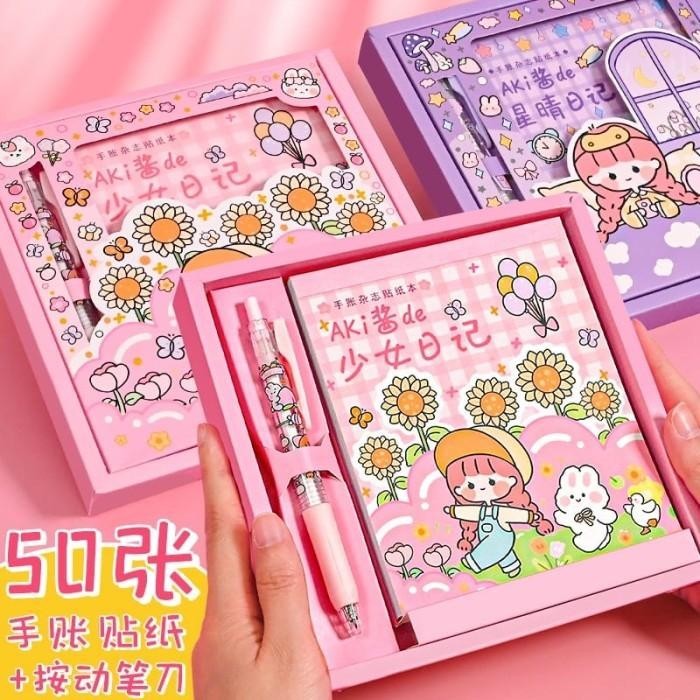 

Stiker 1 Set Box Import Premium 50 Lembar + Pulpen Cutter Import