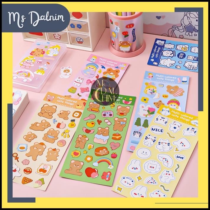 

BEST DEAL STIKER HEWAN KARTUN BERUANG CUTE ANIMAL BEAR GIRL DECO STICKER ST80
