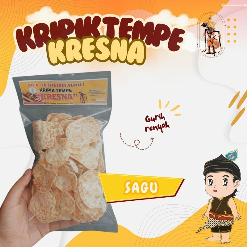 

Keripik Tempe || Kripik Tempe Kresna SAGU -+100gr