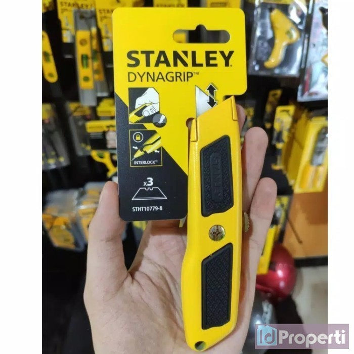

Stanley STHT10779-8 Dynagrip Retractable Knife 6inch Pisau Cutter ORI