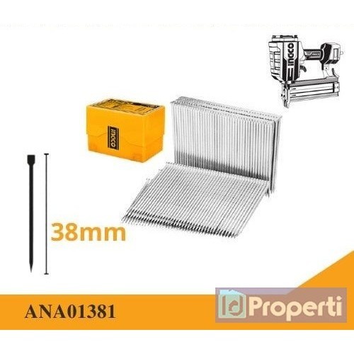 

Ingco ANA01381 Concrete Nail 38mm 1000pcs Isi Paku Tembak Tembok Beton