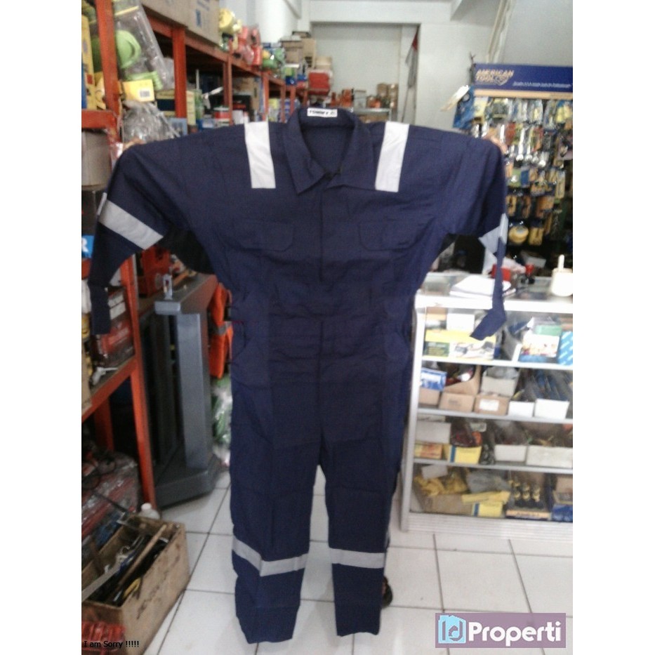 Wearpack Cover All Baju Kerja Mekanik Teknisi Seragam Terusan Safety