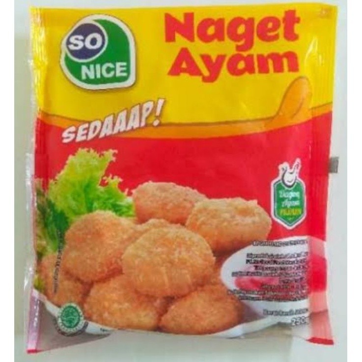 

So nice Sonice Nugget Naget Koin Ayam 250gr