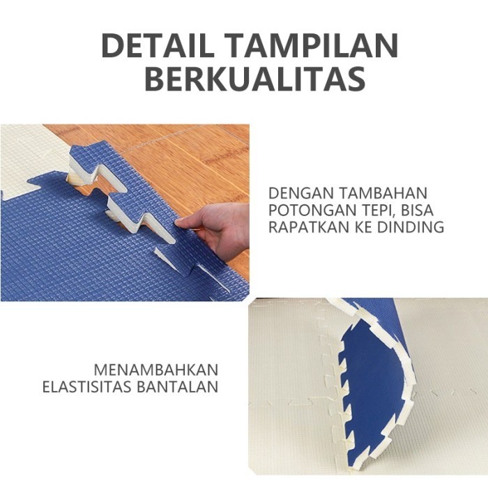 Aru Matras Evamate Puzzle 60X60 Tebal 2Cm Alas Lantai Anak Matras