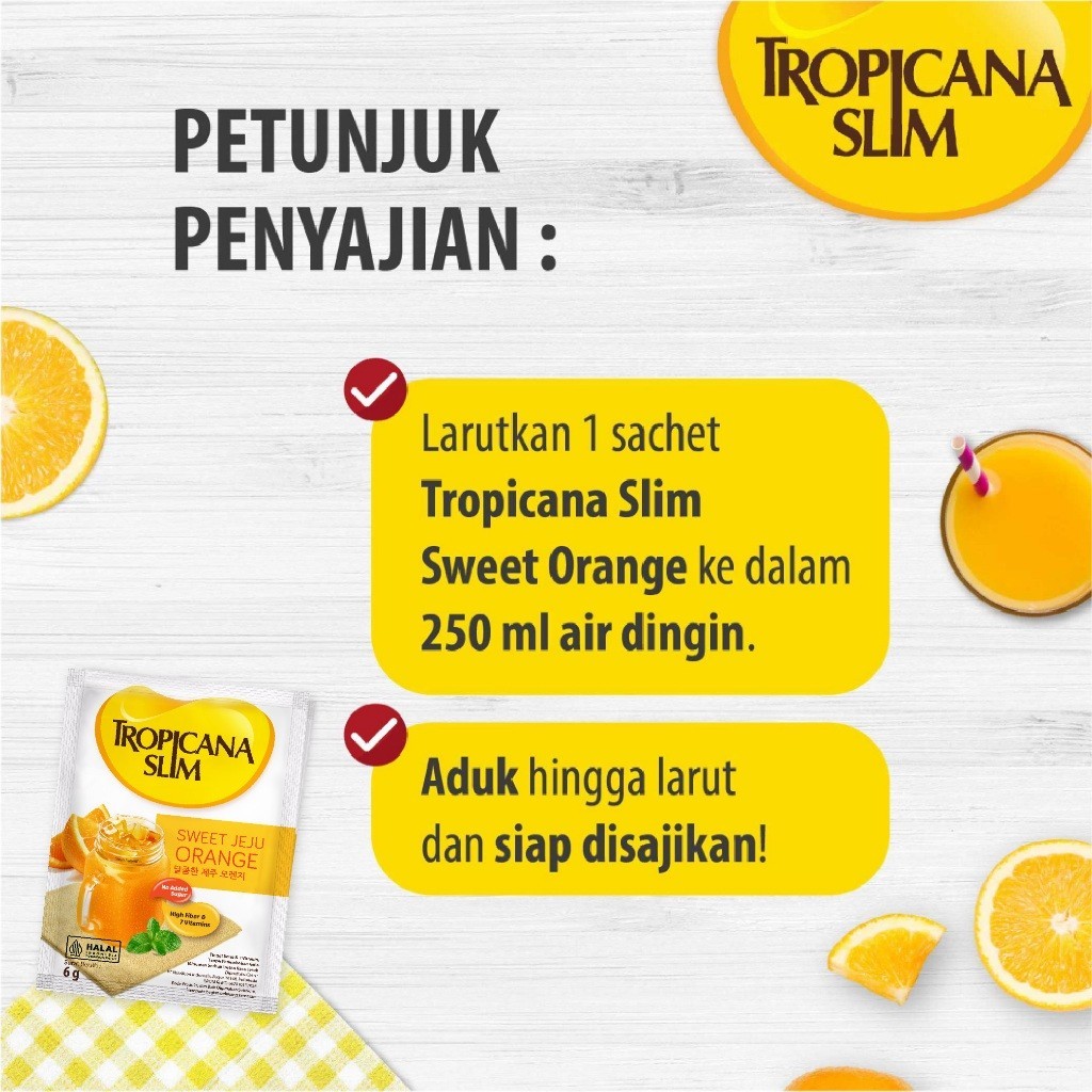 

RB Tropicana Slim Sweet Jeju Orange Sugar Free Isi 10 Sachet
