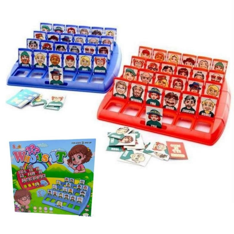 Viral Mainan Anak Olla Papan Permainan Tebak Gambar Who Is It Board Game Guess Who I Am Board Game B