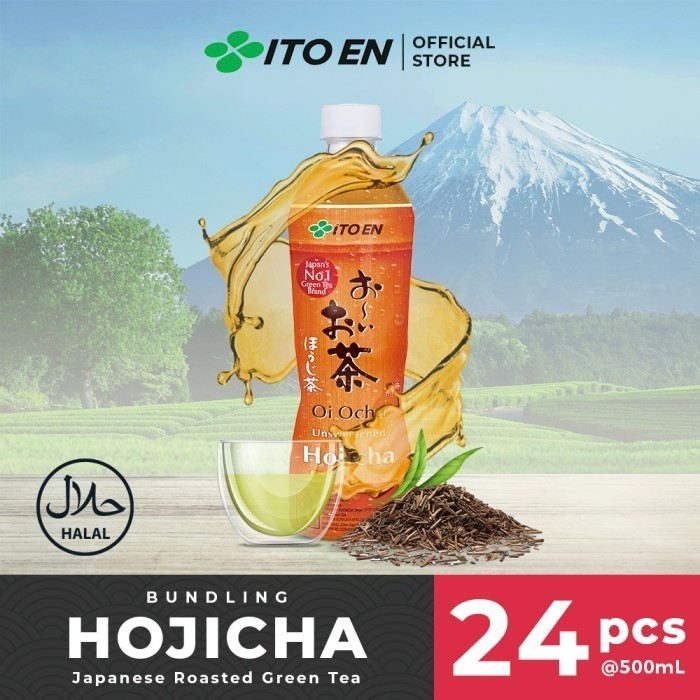 

ITO EN Hojicha Roasted Green Tea No Sugar 500ml Isi 24 Pcs