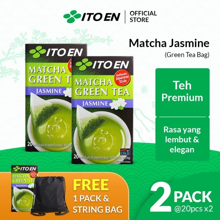 

Jasmine Green Tea bag 2 Pack Free 1 Pack Jasmine Green tea